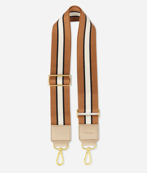 The Stripe Woven Strap Short - Tan/Oat | Fawn Design