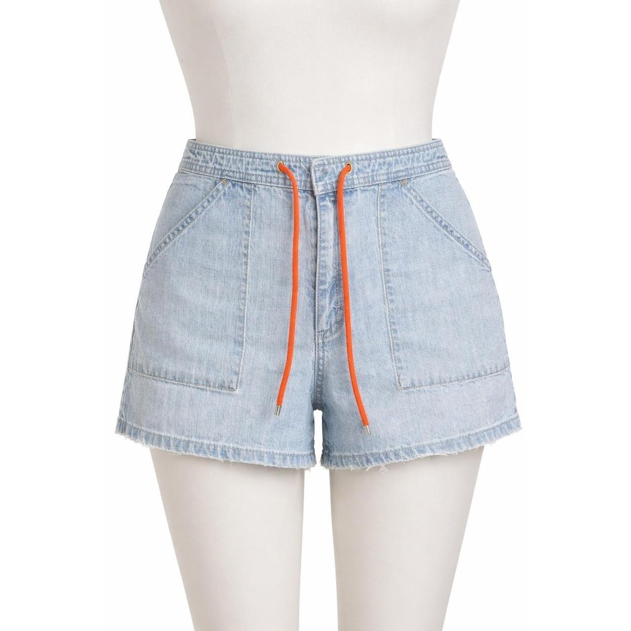 Gap Women's Shorts - Blue/Orange - 48 | Depop US
