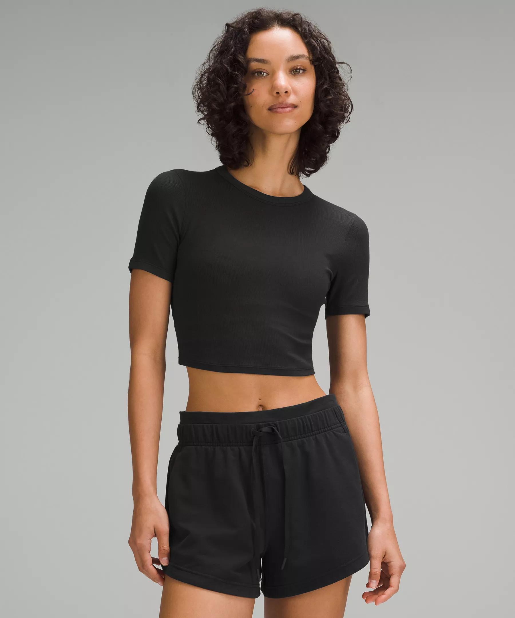 Hold Tight Straight-Hem Cropped T-Shirt | Lululemon (US)