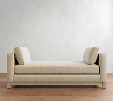 Jake Seadrift Wood Base Settee (74") | Pottery Barn (US)