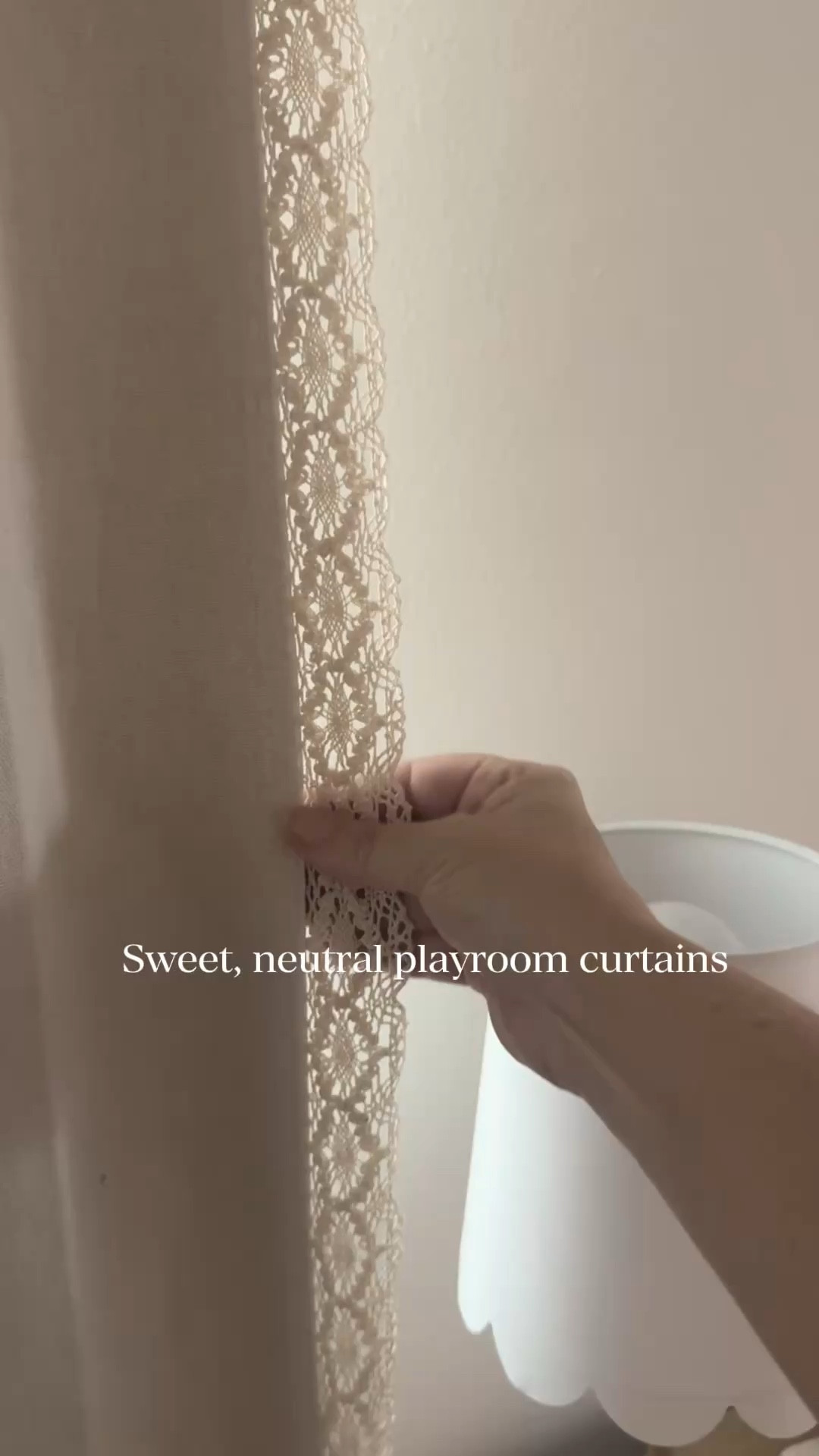 Sweet, neutral curtains for the playroom 🤍
I wanted something soft and pretty without it feeling themed or childish, and the lace edge sold me. They filter the light beautifully and still feel timeless as the room grows.
Found these on Wayfair.

@Wayfair #KidsRooms 

#LTKHome #LTKKids