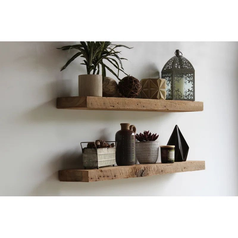 Joao 2 Piece Solid Wood Floating Shelf | Wayfair North America