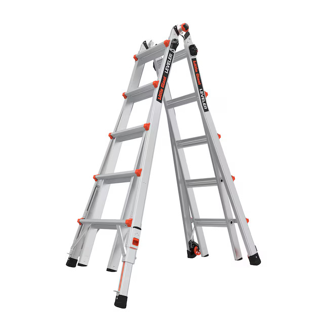 Little Giant Ladders Leveler M22 with Leg Levelers 22-ft Reach Type 1a- 300-lb Load Capacity Tele... | Lowe's
