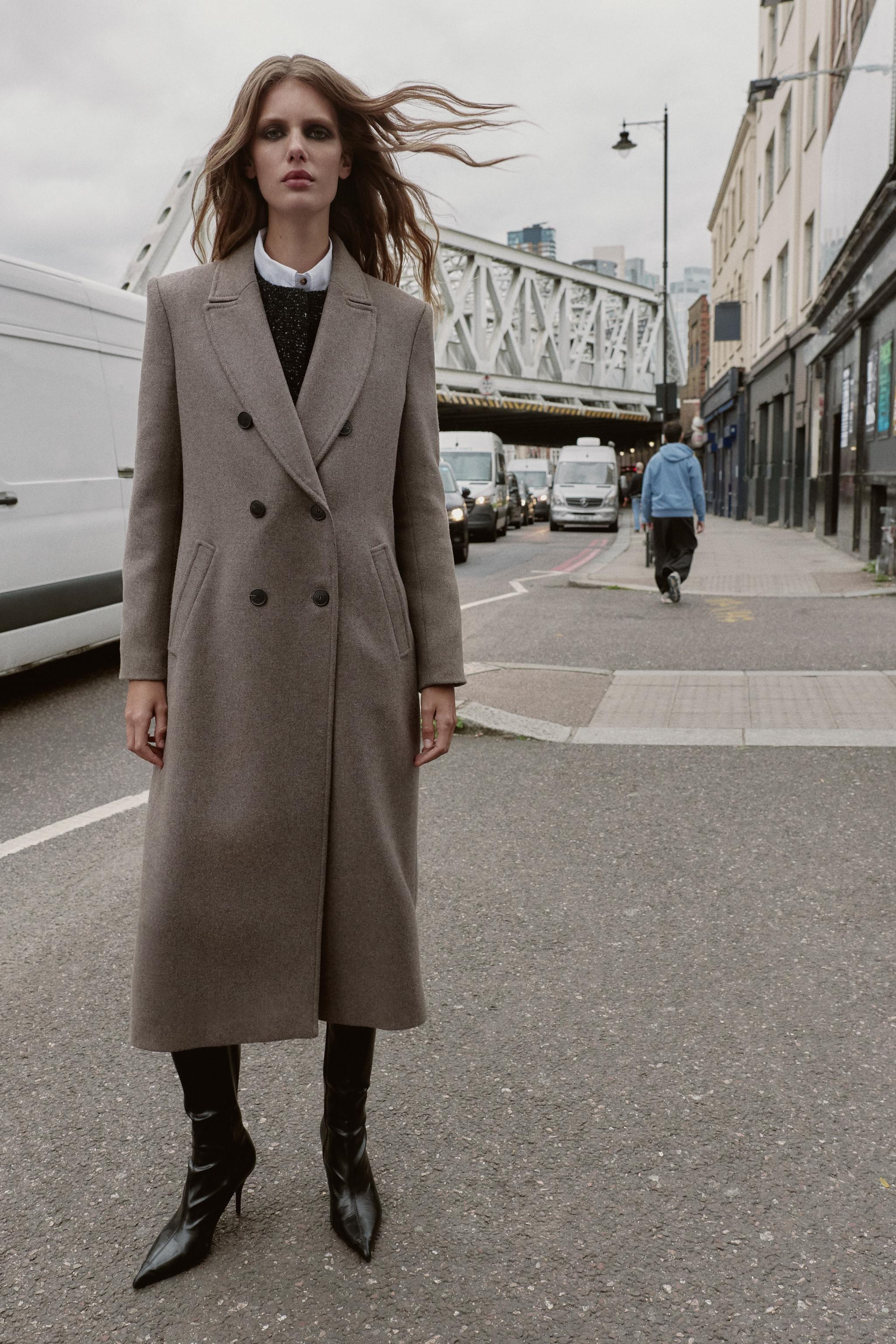 DOUBLE-BREASTED LONG COAT | Zara US
