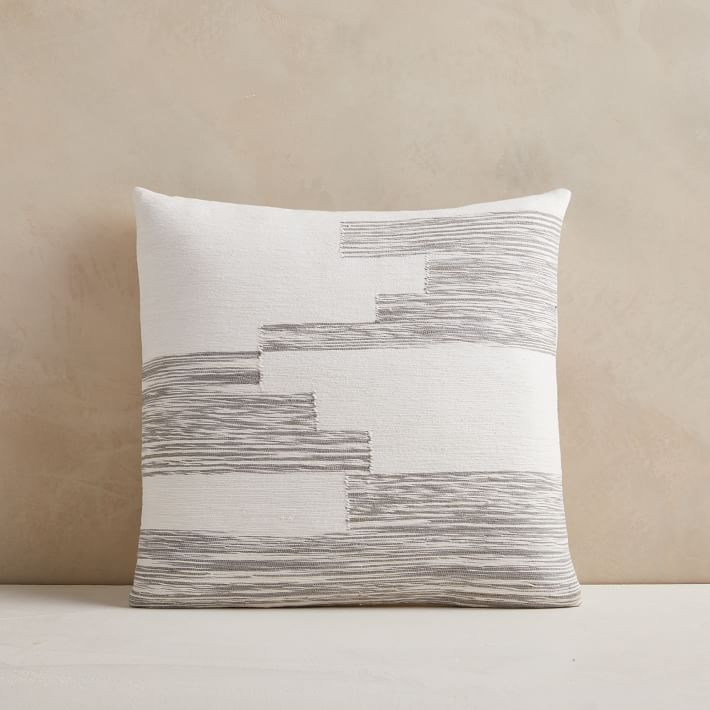 Cotton Variegated Colorblock Pillow Cover | West Elm (US)