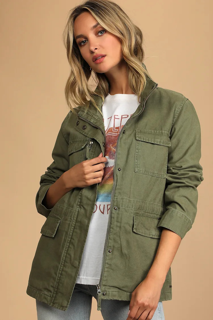 California Olive Green Military Jacket | Lulus (US)