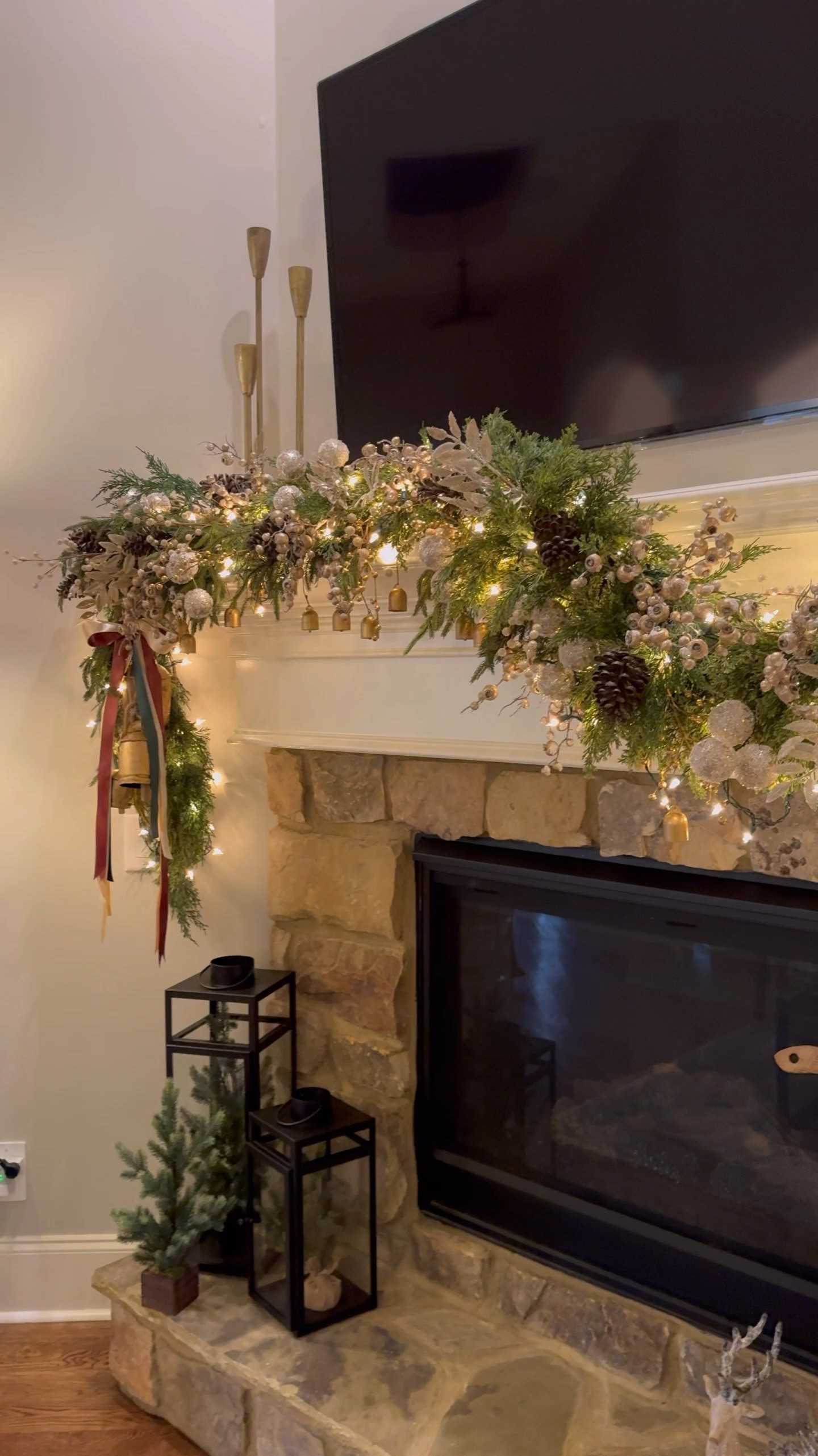 I’m super excited to be able to share my finished marks with y’all! (I shared some tips and tricks I use in the previous reel.) There is just something magical and cozy about the twinkling lights that makes everything better! 

For reference, I used three Norfolk pine garlands, and one Cedar. All of the picks are from Hobby Lobby, as well as the small bells.  I have everything I can linked for you. 



#LTKHoliday #LTKWatchNow #LTKHome