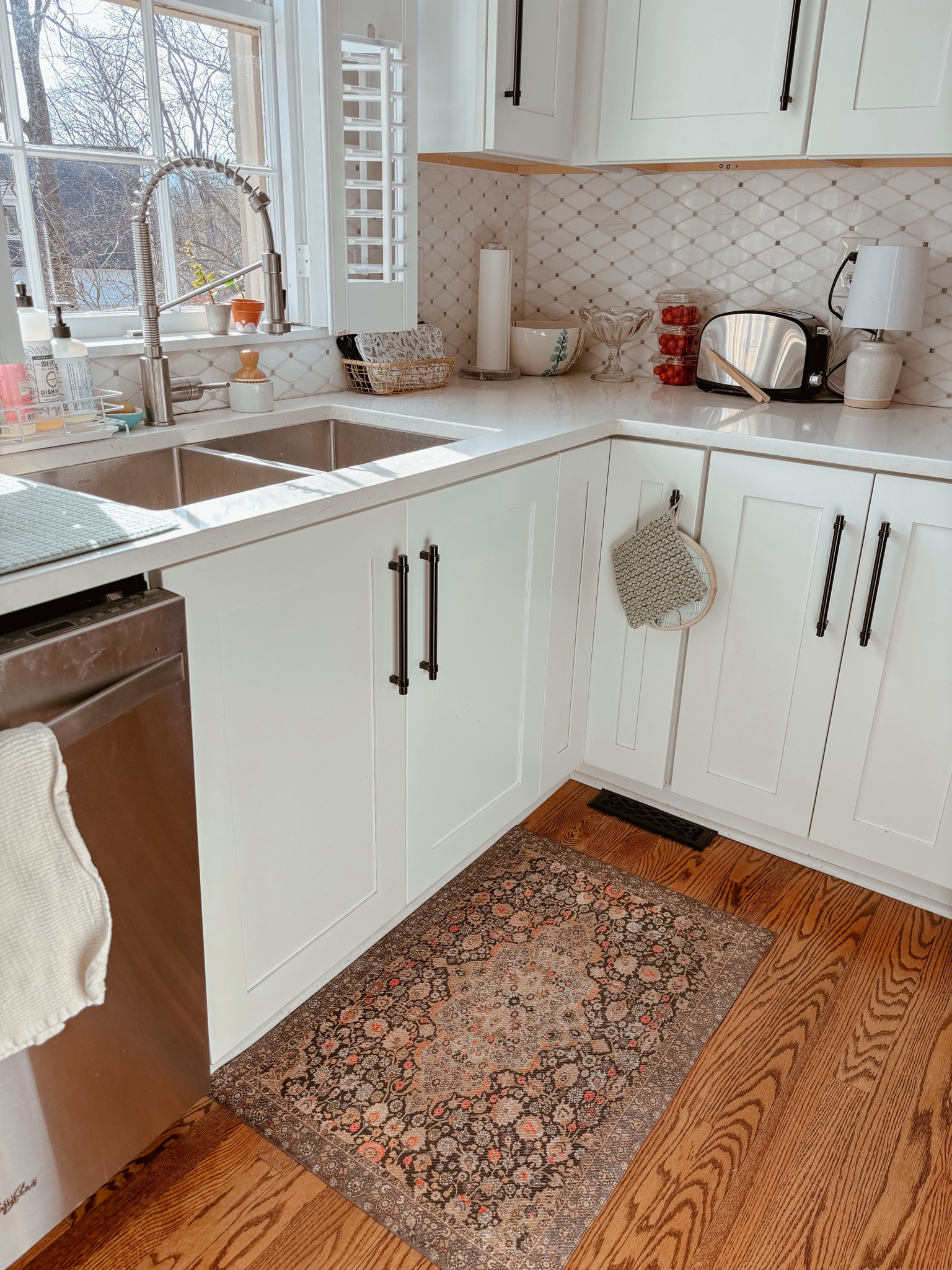 This new mat is perfect in our kitchen! Looks beautiful & easy for cleaning up spills. 

#LTKhome