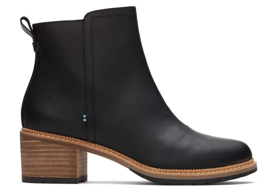 Tan Smooth Waxy Leather Women's Marina Booties | TOMS | TOMS (US)