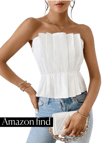 Strapless top
Amazon

Summer outfit 
Summer 
Vacation outfit
Vacation 
Date night outfit
#Itkseasonal
#Itkover40
#Itku

Amazon 
Amazon Fashion 
Amazon finds

#LTKFindsUnder50