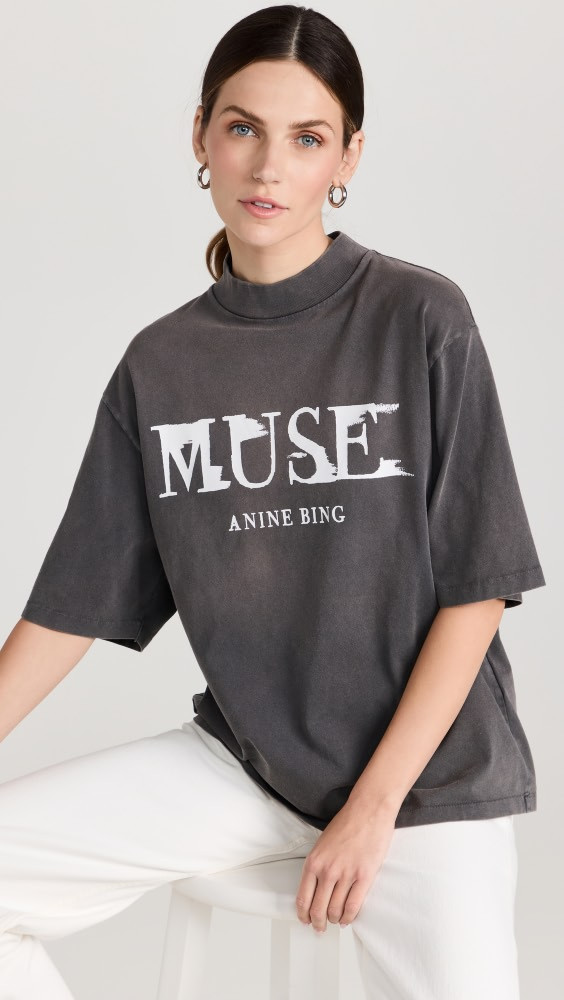ANINE BING Wes Painted Muse Tee | Shopbop | Shopbop