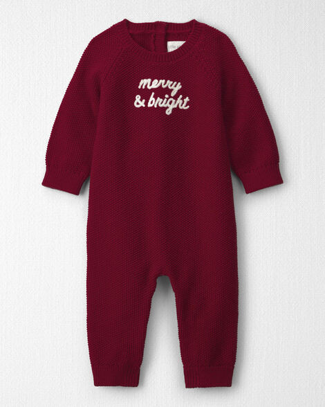 Baby Organic Cotton 'Merry & Bright' Sweater Knit Jumpsuit - Little Planet | Carter's | Carter's Inc