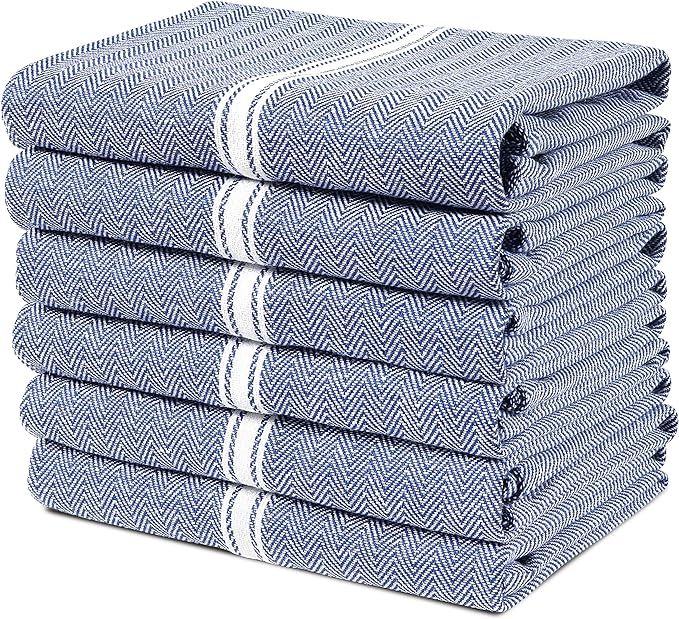 LANE LINEN Kitchen Towels Set - 100% Pure Cotton Dish Towels for Kitchen, Super Absorbent Kitchen... | Amazon (US)