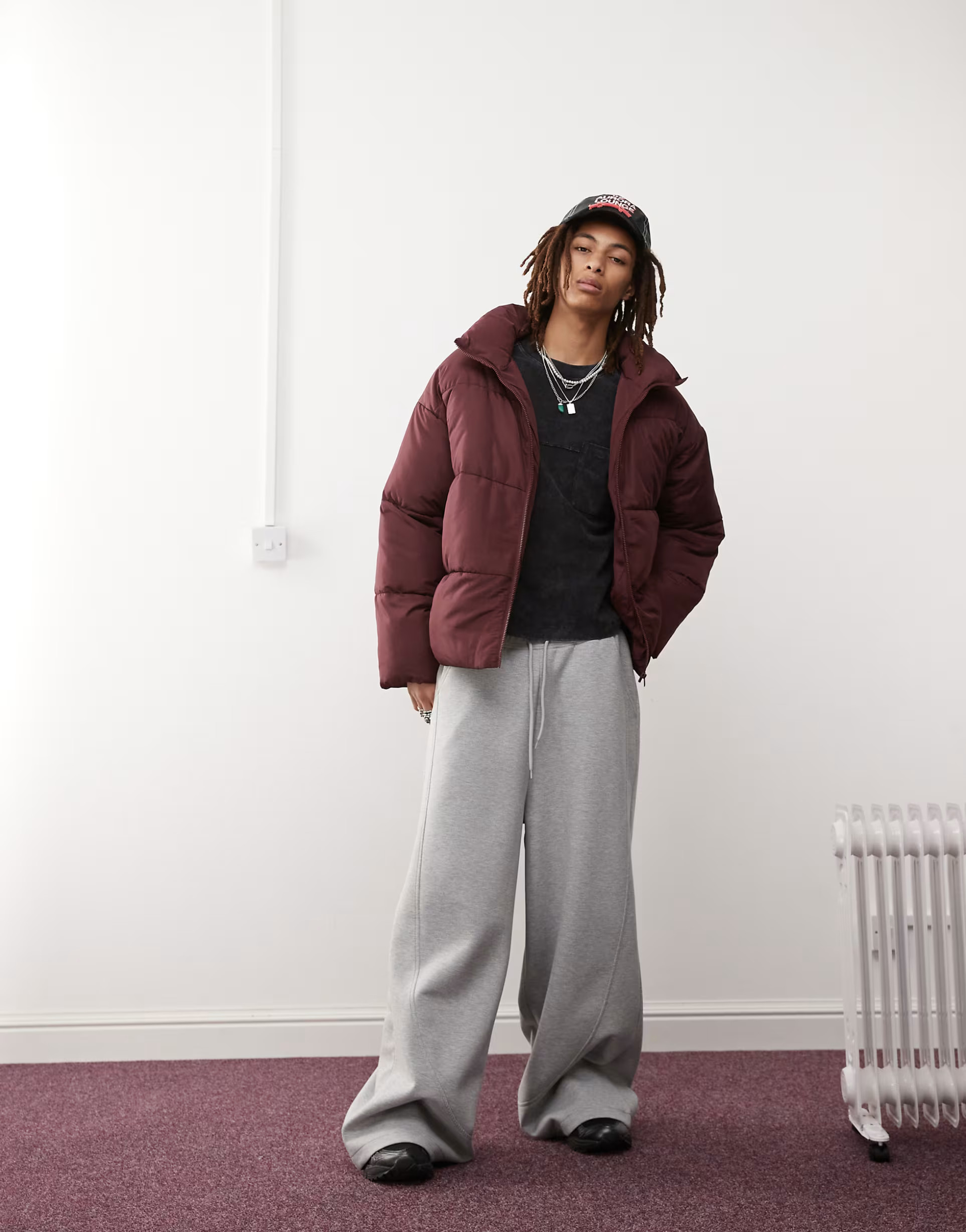 COLLUSION – Steppjacke in Burgunderrot | ASOS (Global)