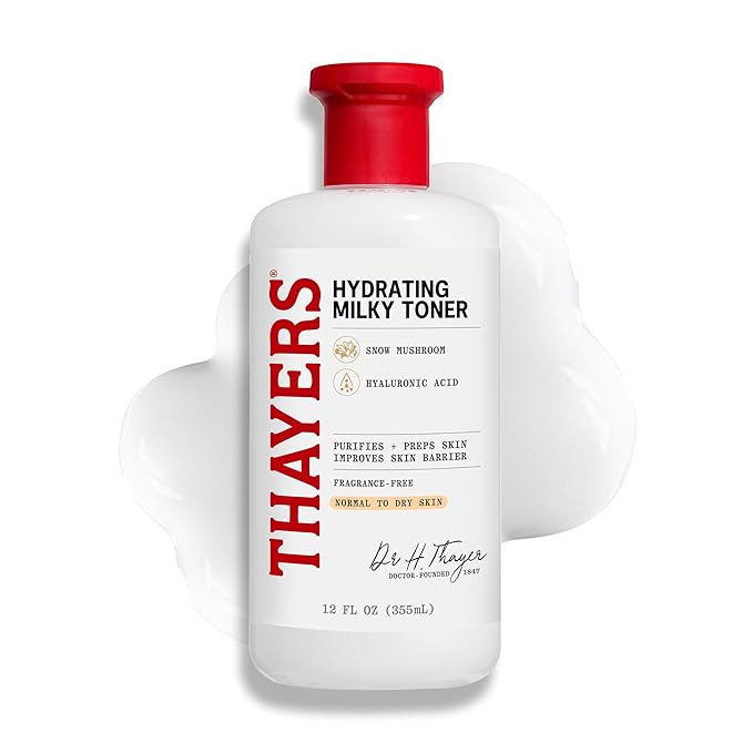 THAYERS Milky Face Toner Skin Care with Snow Mushroom and Hyaluronic Acid, Natural Gentle Facial ... | Amazon (US)