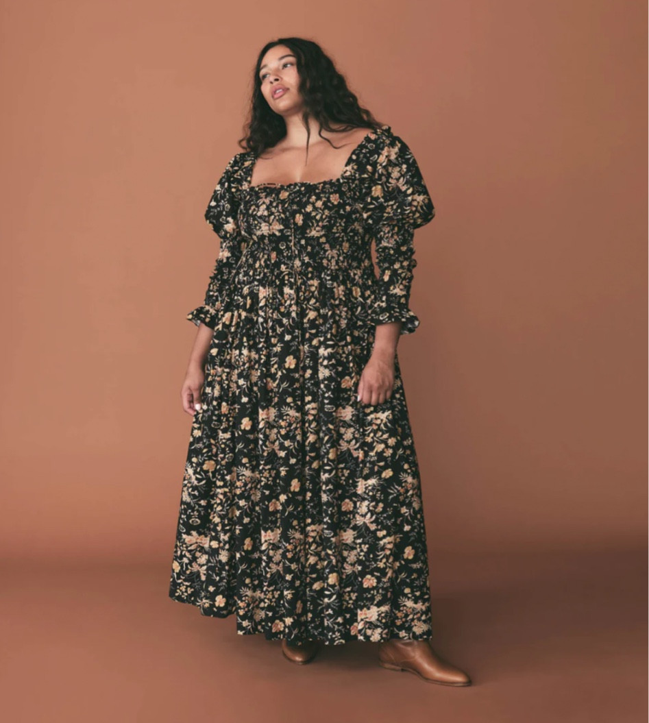 doen bijou dress blue DOEN