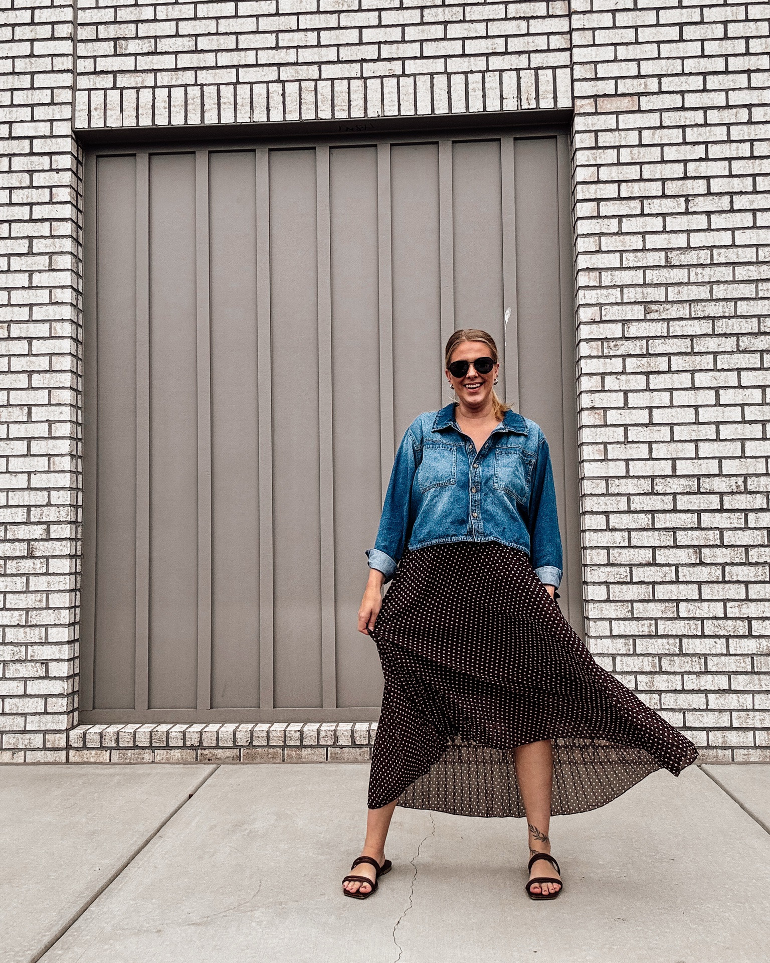 Feeling dotty about this chic, versatile look! This cropped denim jacket is the perfect piece to layer over a playful patterned dress, creating a style that's both polished and full of personality.

#LTKootd #LTKmomlife #LTKBump