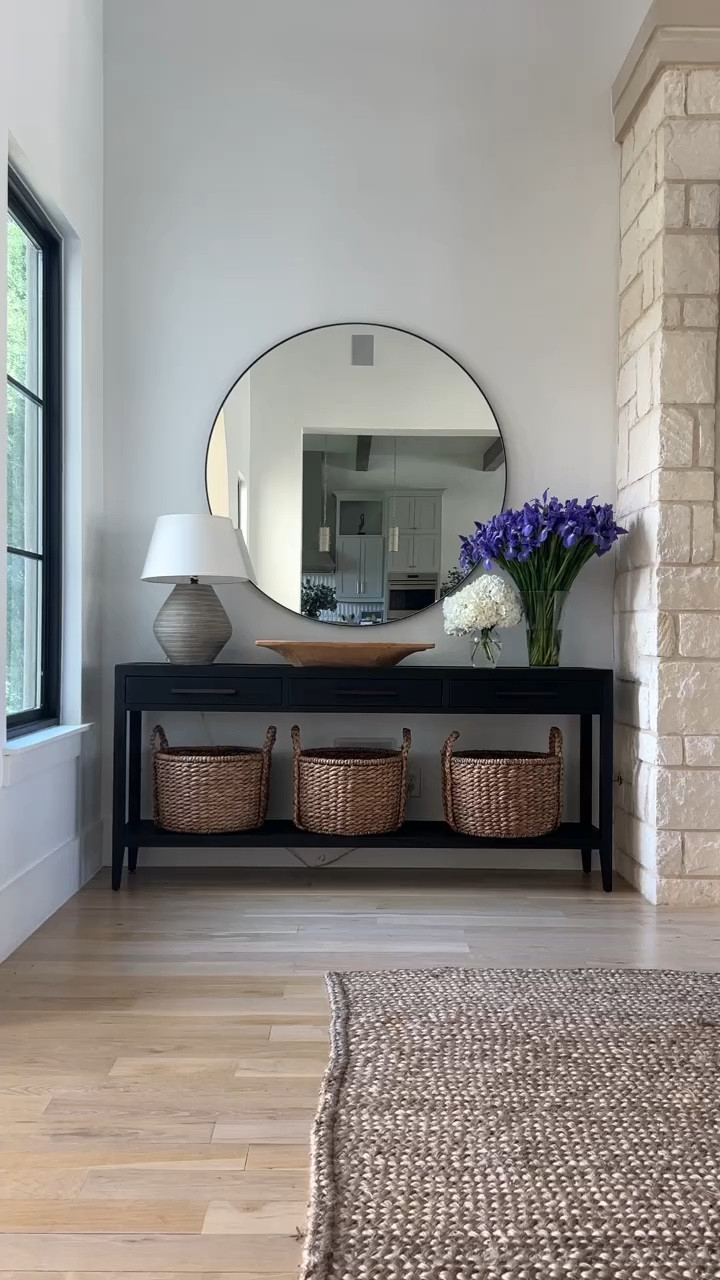 This mirror is a perfect styling option above a console or entryway. I prefer a mirror over art so I can check last looks on the way out  

#LTKstyletip #LTKhome #LTKVideo