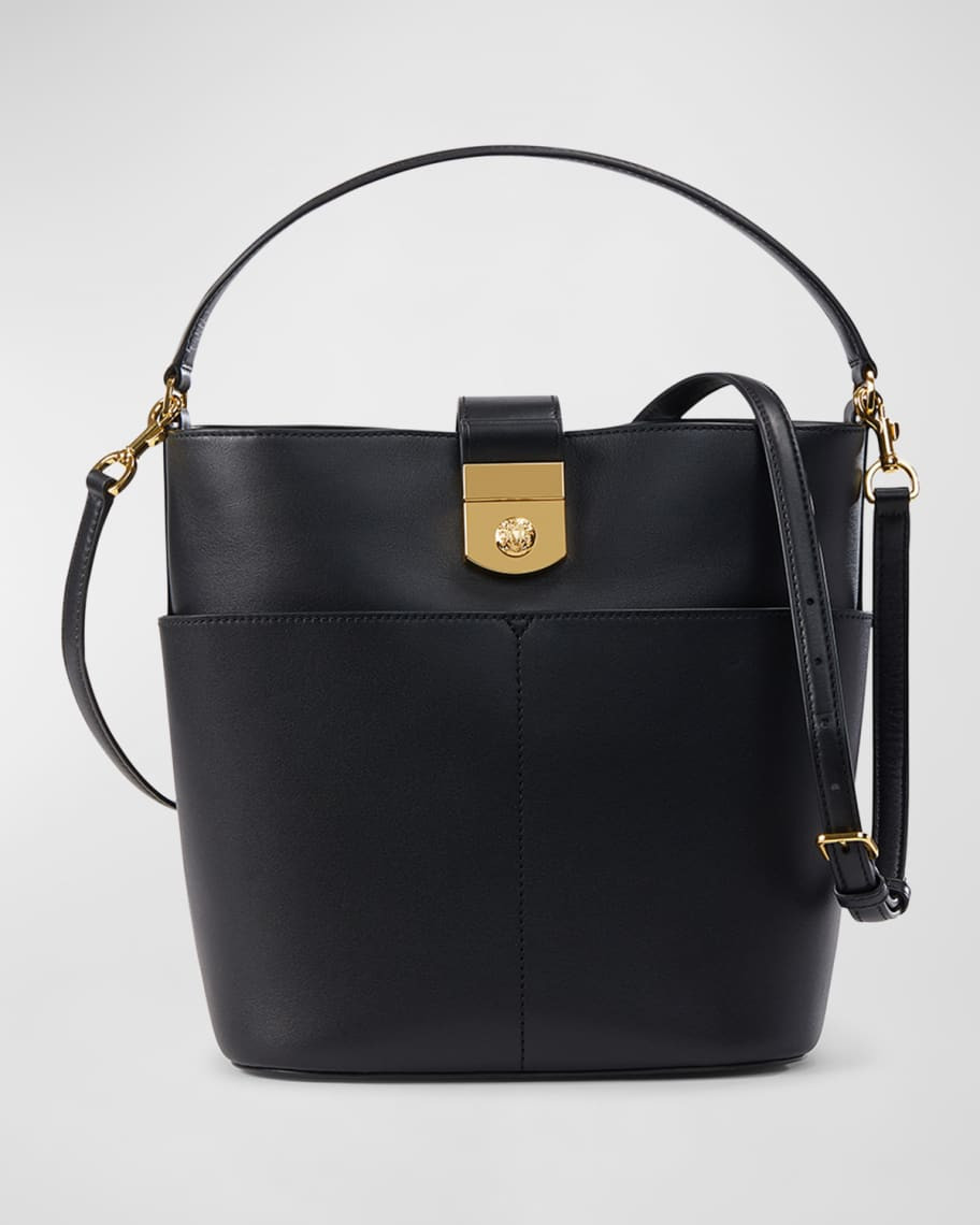 Veronica Beard The Crest Lock Bucket Bag | Neiman Marcus