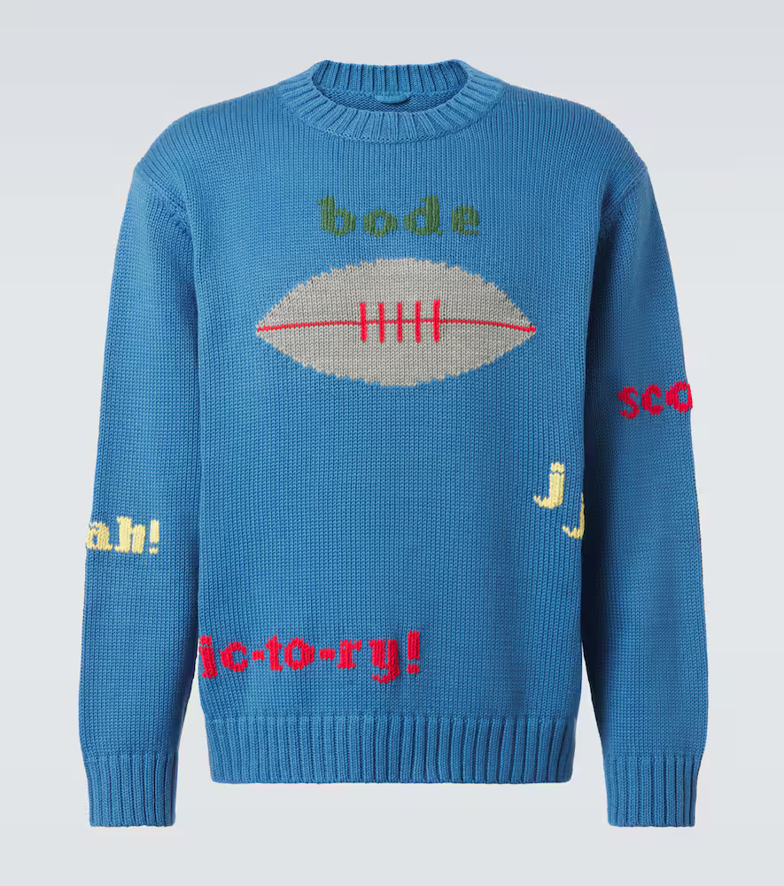 Bode Spirit embroidered cotton and wool sweater | Mytheresa (US/CA)