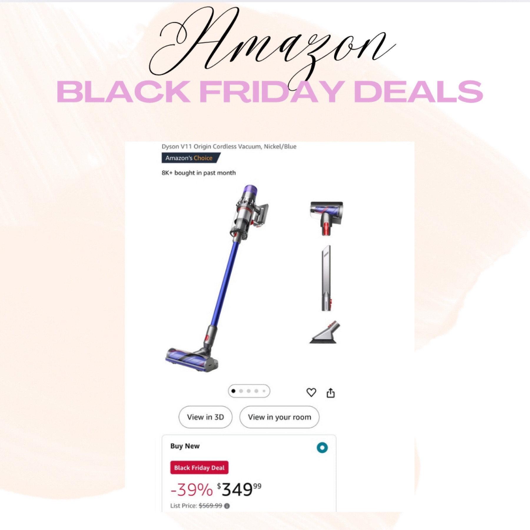 Amazon Black Friday deals! Dyson cordless vacuum!!

#LTKhome #LTKwedding #LTKsalealert