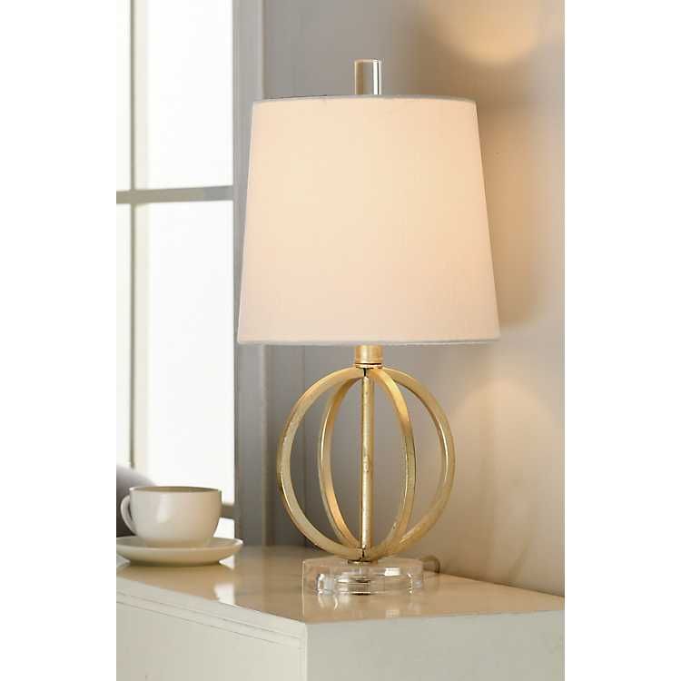 Antique Gold Table Lamp with Steel Base | Kirkland's Home