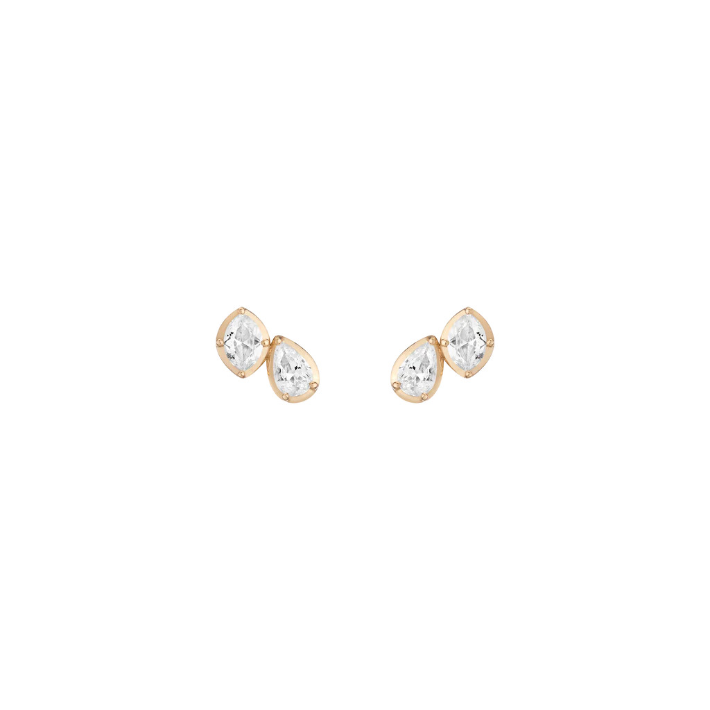 Georgian Toi et Moi Stud Earrings | AUrate New York
