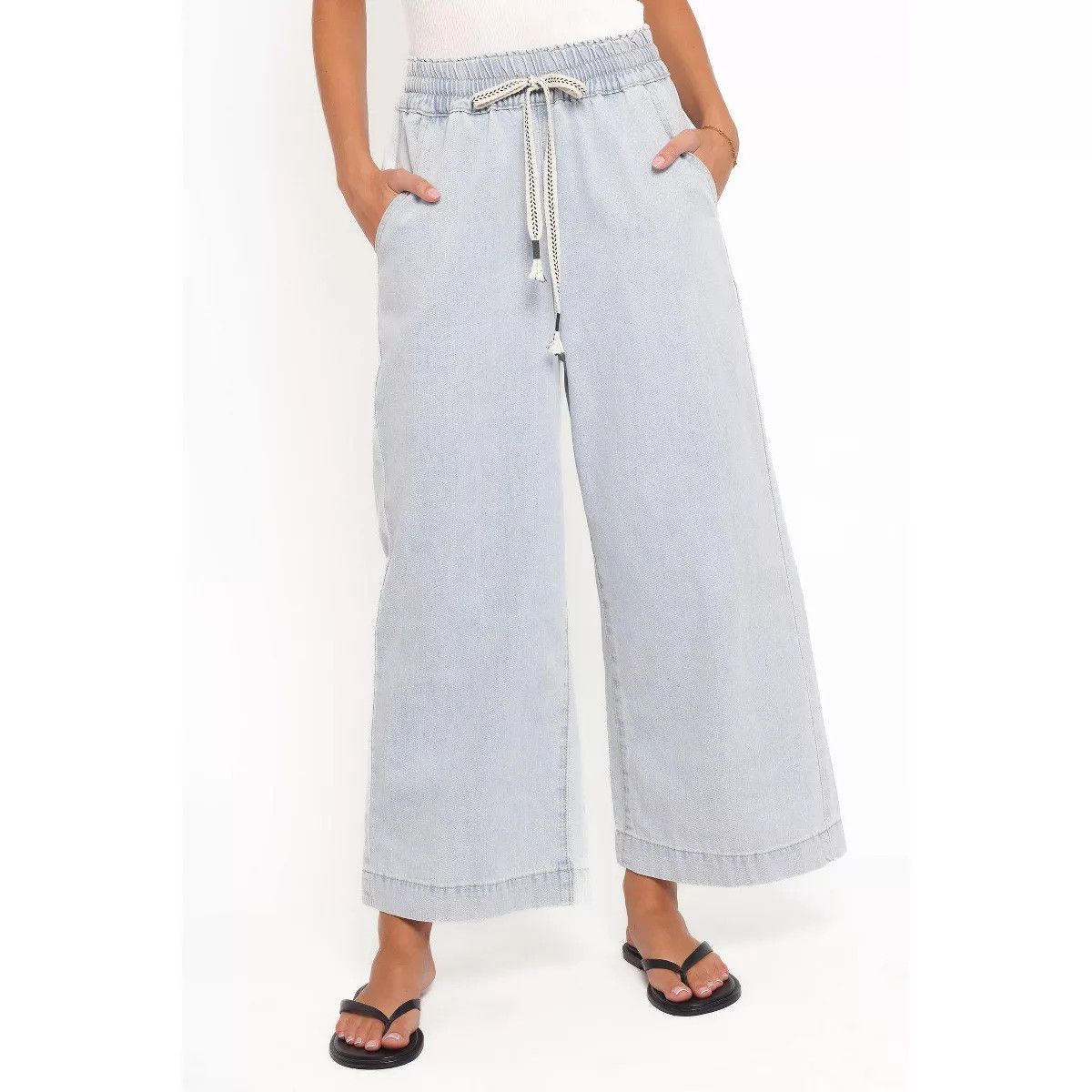 Jenni Wide Leg Pant - Light Wash XS | Target