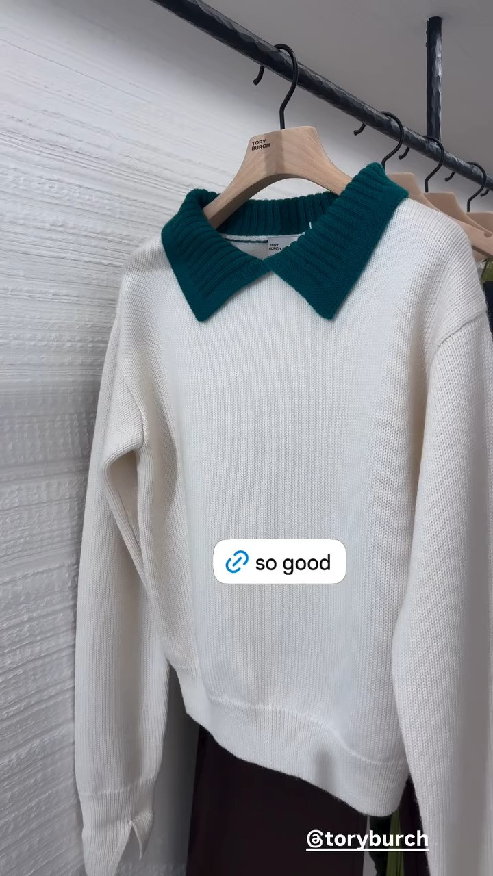 This Tory Burch sweater is so good 

 
