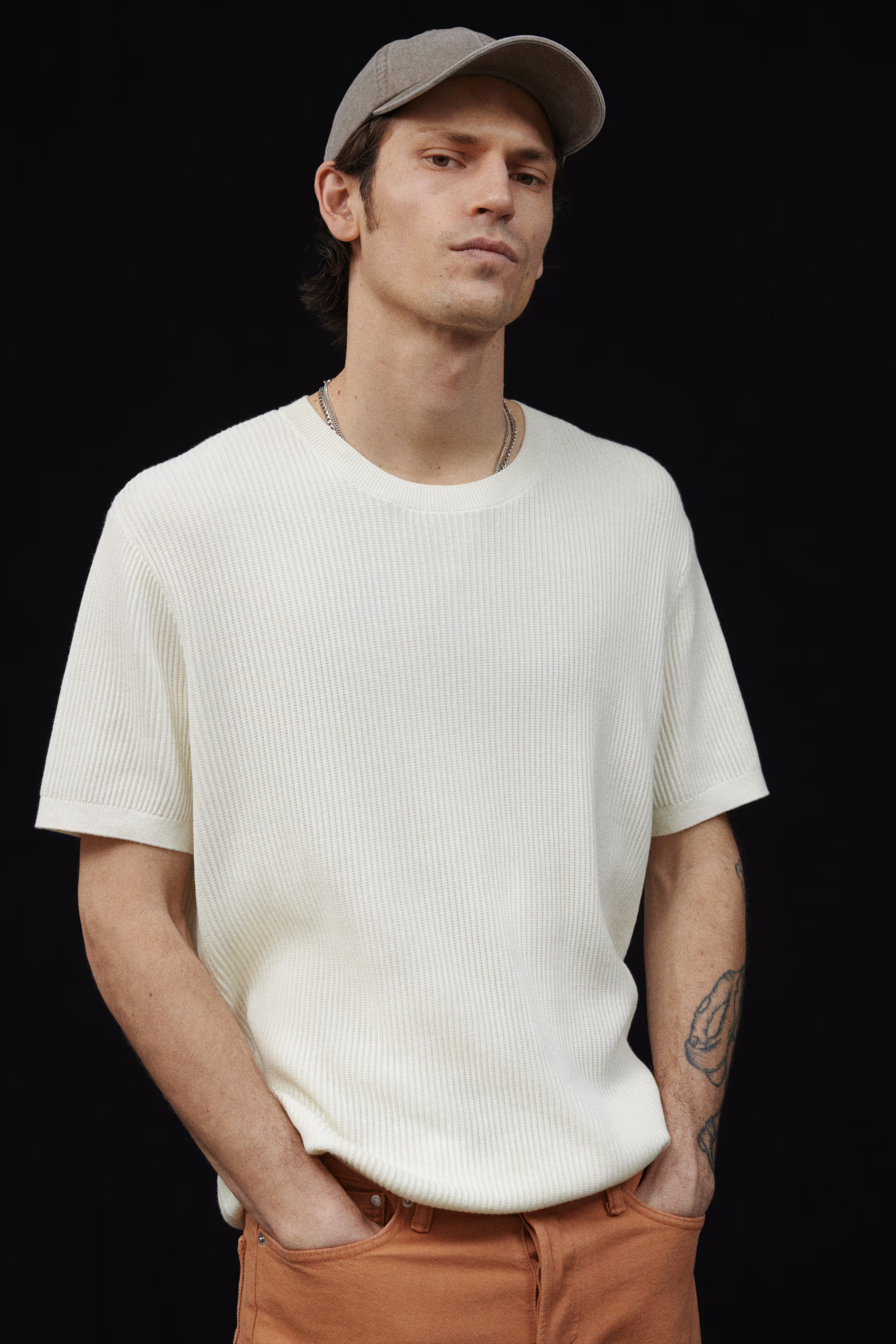 Regular Fit Rib-Knit T-shirt | H&M (US + CA)