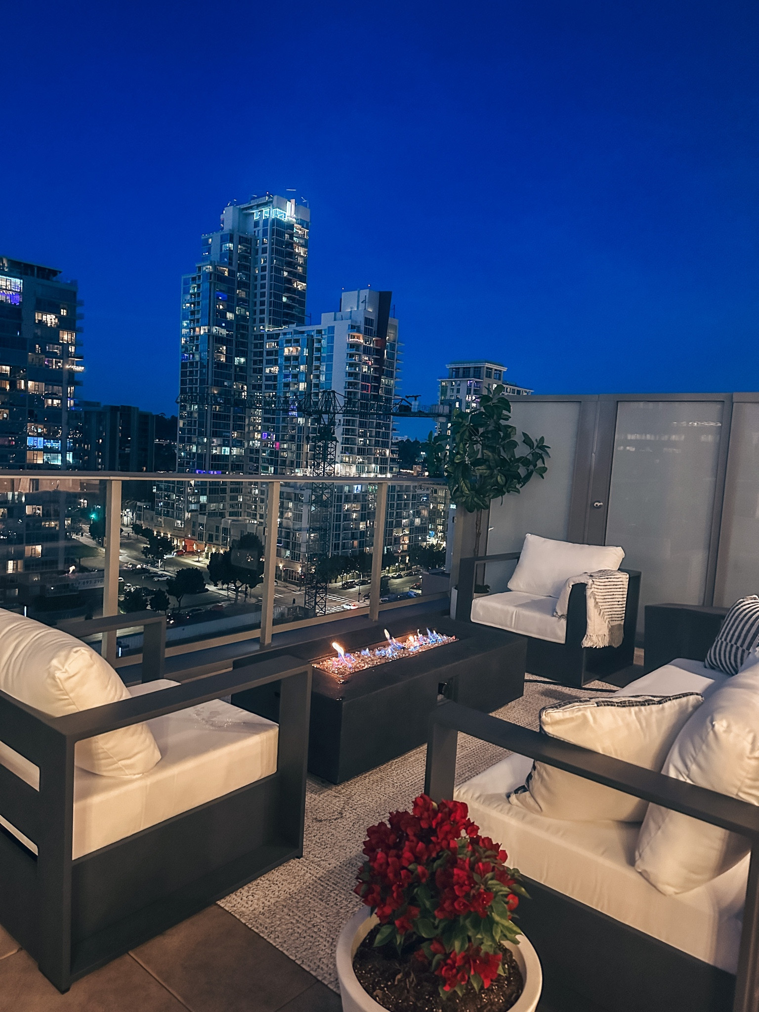 Balcony sanctuary #patio #apartmentbalcony #rhdupe #modernhome #modernbalcony #balconydecor #firepit #outdoordecor #wayfairoutdoor #wayfair

#LTKstyletip #LTKhome