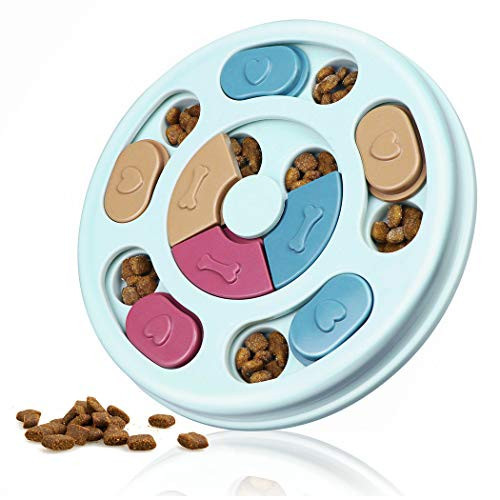 Joansan Interactive Dog Puzzle Game Toys, Dog Enrichment Toys for Puppy Mentally Stimulating Treat Dispenser Dog Treat Puzzle Feeder for Small,Medium and & Large Dogs Treat Training (Blue) | Amazon (US)