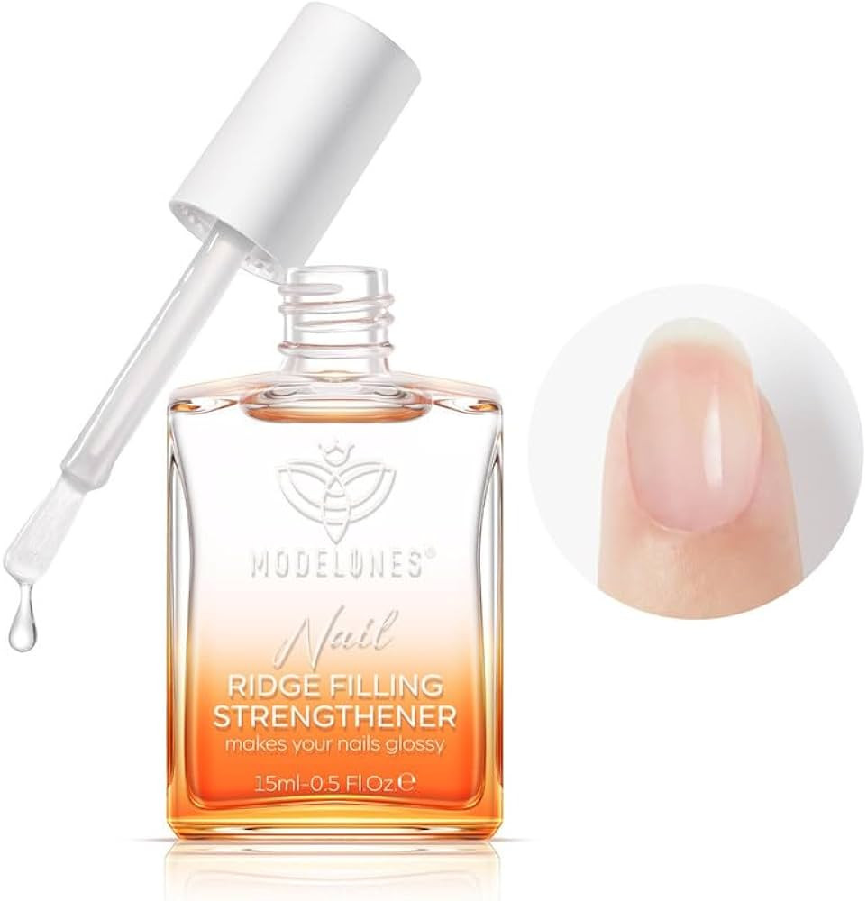 modelones Nail Strengthener, 8-in-One Nail Ridge Filler Base Coat Nail Polish Repair Nail Growth ... | Amazon (US)