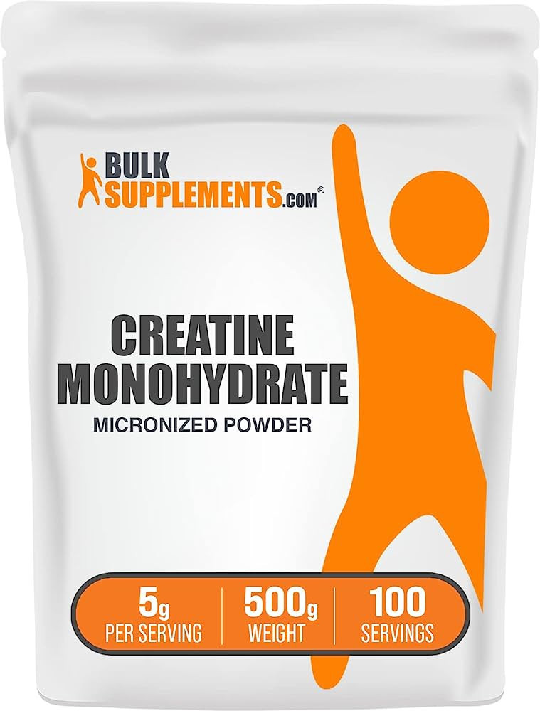BULKSUPPLEMENTS.COM Creatine Monohydrate Powder - 5g of Micronized Creatine Powder per Serving, C... | Amazon (US)