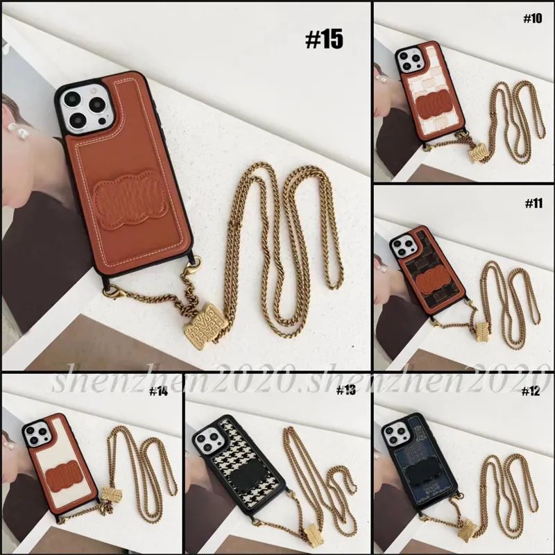 Brand Fashion Classic Phone Case Back Cover Case with Hanging Rope Gift for I P Phones 12 13 14 1... | DHGate