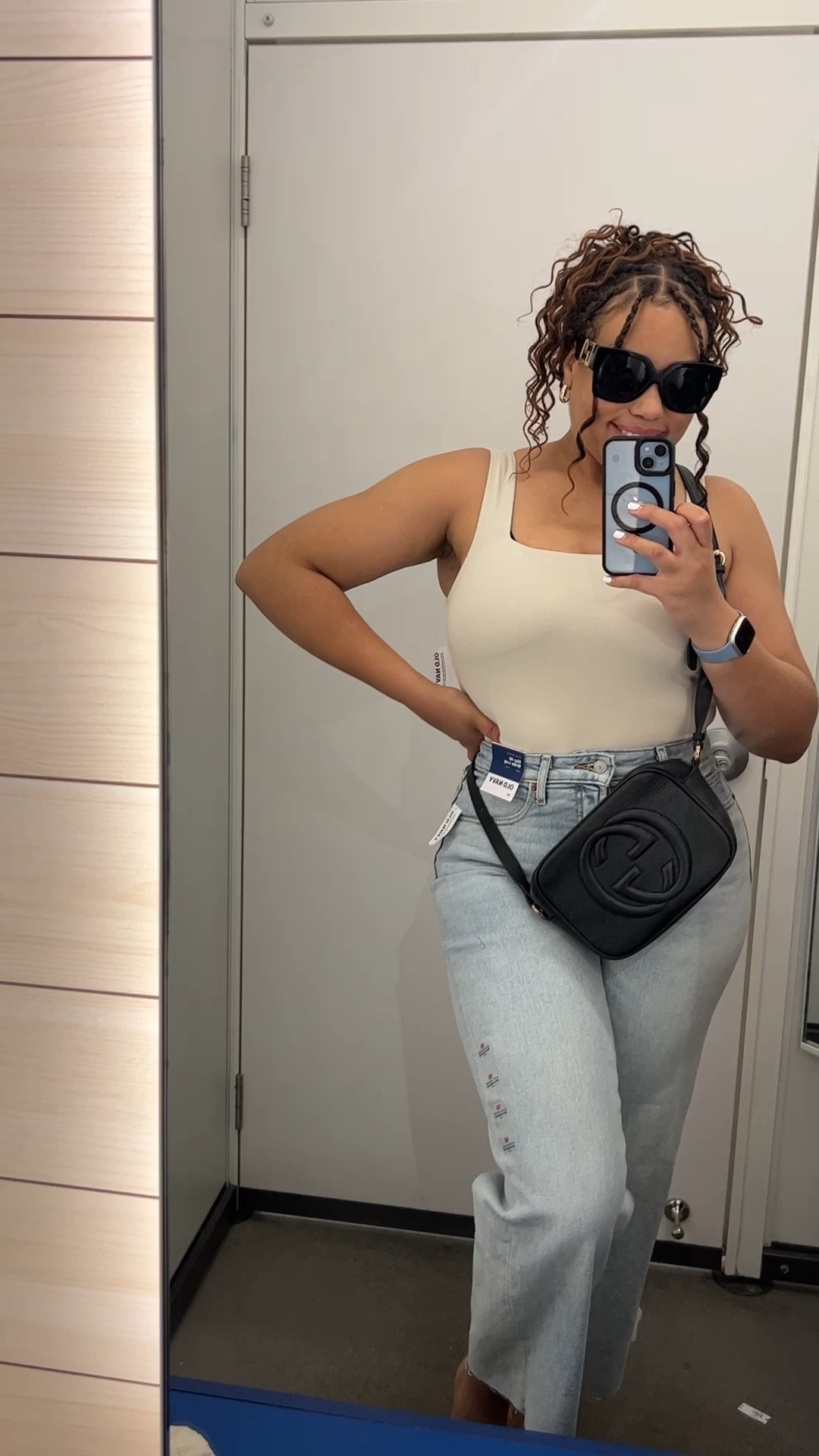 Skims dupe bodysuit!! Im wearing these curve friendly jeans in a size 10 🫶🏽

#LTKsalealert #LTKstyletip #LTKcurves