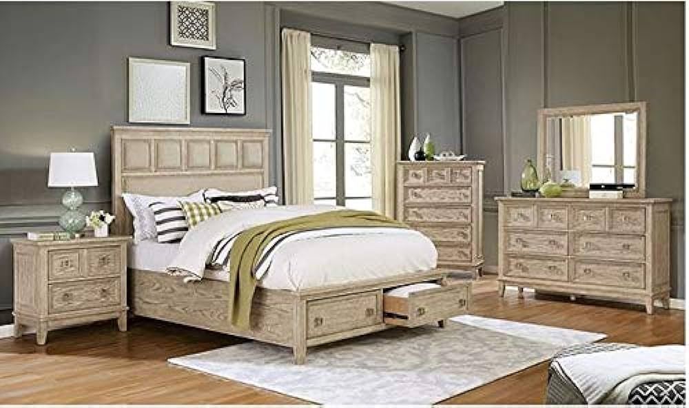 Carefree Home Furnishings Lillian 6-Piece Bedroom Set (King) | Amazon (US)