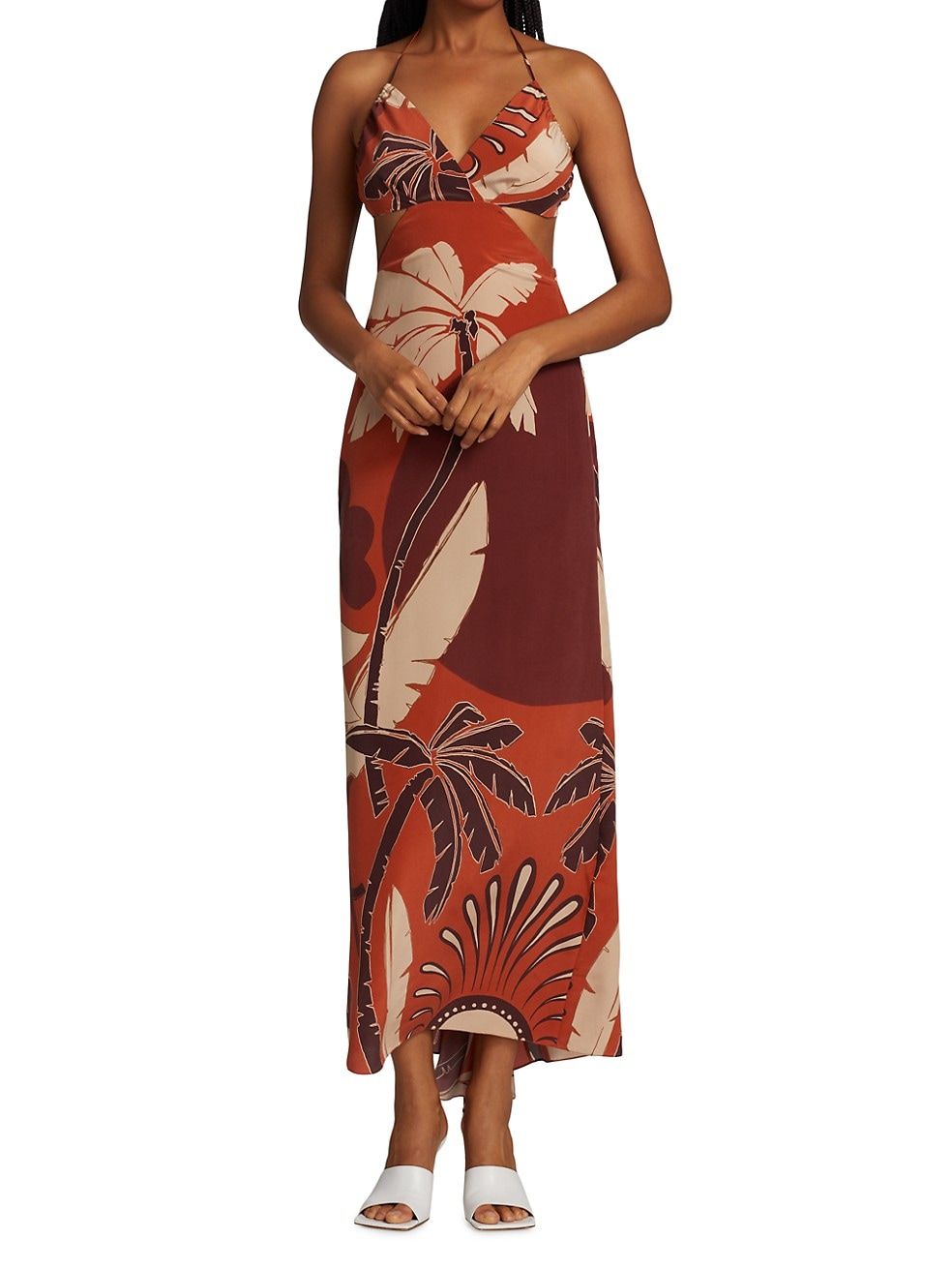 Johanna Ortiz Agustina Paradise City Midi Dress | Saks Fifth Avenue