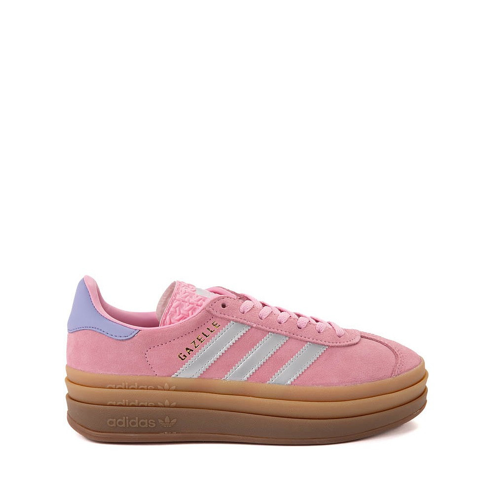 adidas Gazelle Bold Athletic Shoe - Big Kid - True Pink / Silver / Purple | Journeys