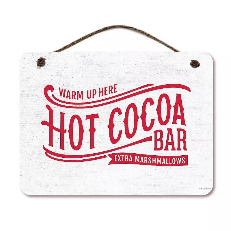 COURTSIDE MARKET Hot Cocoa Bar Hanging Sign, Multi | Kohl's