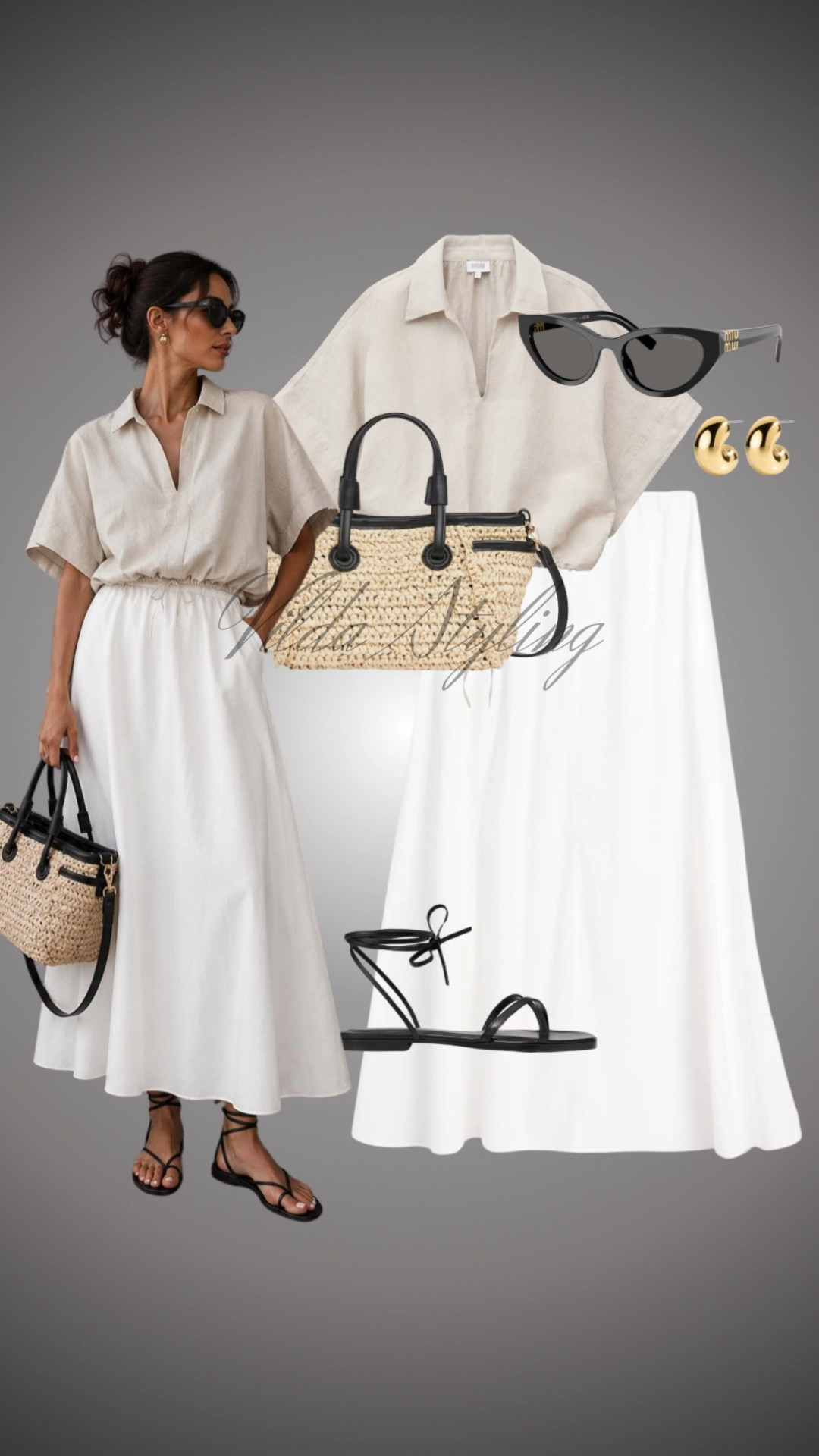 Effortless elegance for hot summer days. 🕊️✨
There’s nothing quite like a light, airy linen set to keep you feeling cool and polished. I’m loving this neutral pairing—it’s the ultimate "quiet luxury" vibe for the season. Finished off with a woven tote, delicate lace-up sandals, and my favorite gold hoops.

#LTKstyletip #LTKsummer #summerstyle #linenlook #minimaliststyle #effortlesschic #vacationstyle #ootd #quietluxury #summeroutfit

#LTKsummer #LTKeurope #LTKstyletip