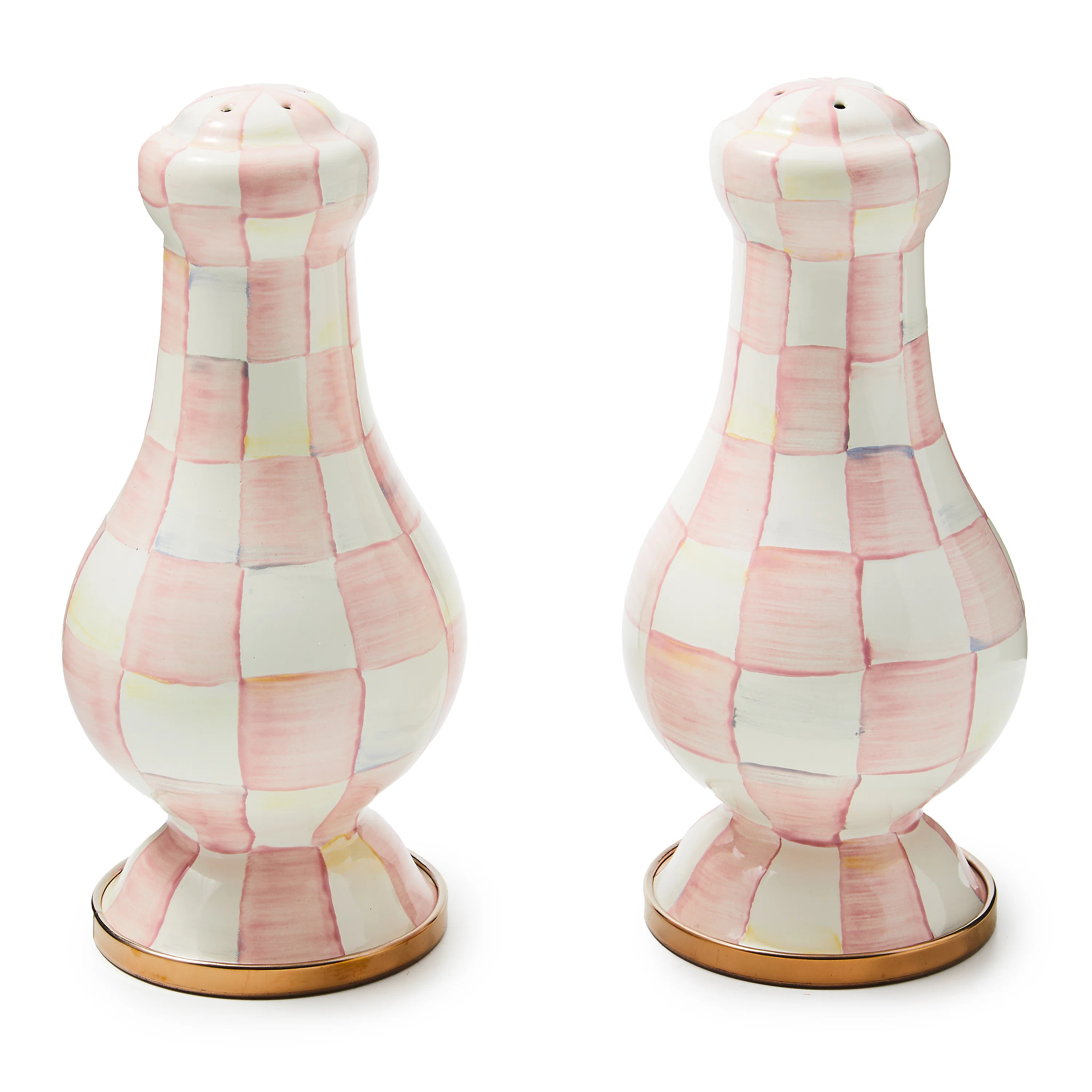 Rosy Check Large Salt And Pepper Shakers (Set of 2) | Wayfair North America