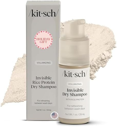 Kitsch Volumizing Rice Protein Dry Shampoo Powder - Dry Shampoo for Women & Men, No White Cast, A... | Amazon (US)