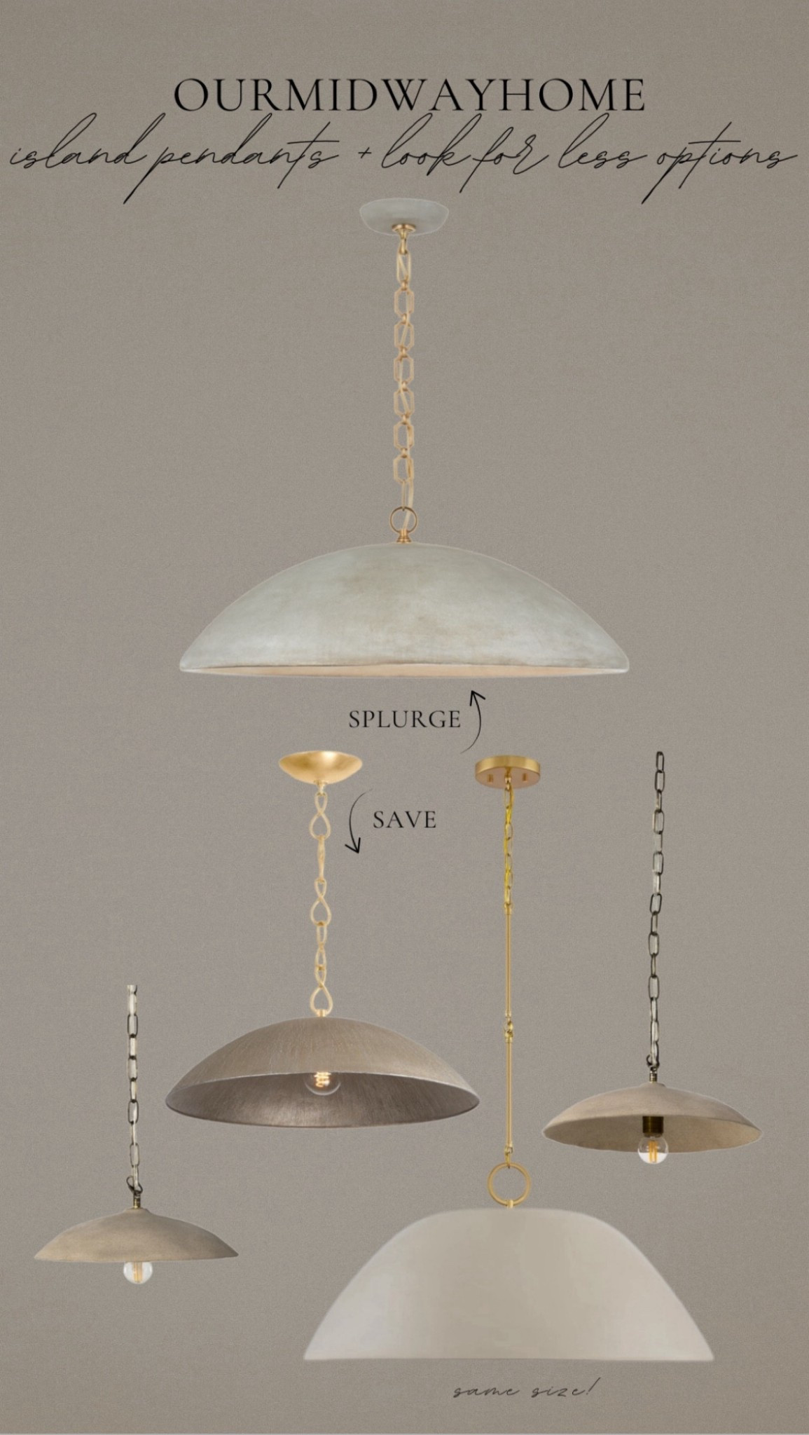 My island pendants were my only lighting splurge! I love them and the statement they make in our home. I’ve also found some similar styles at different price points 🩶

#LTKHome #LTKStyleTip #organicmodern #lightingdesign #homeinspo

#LTKSaleAlert