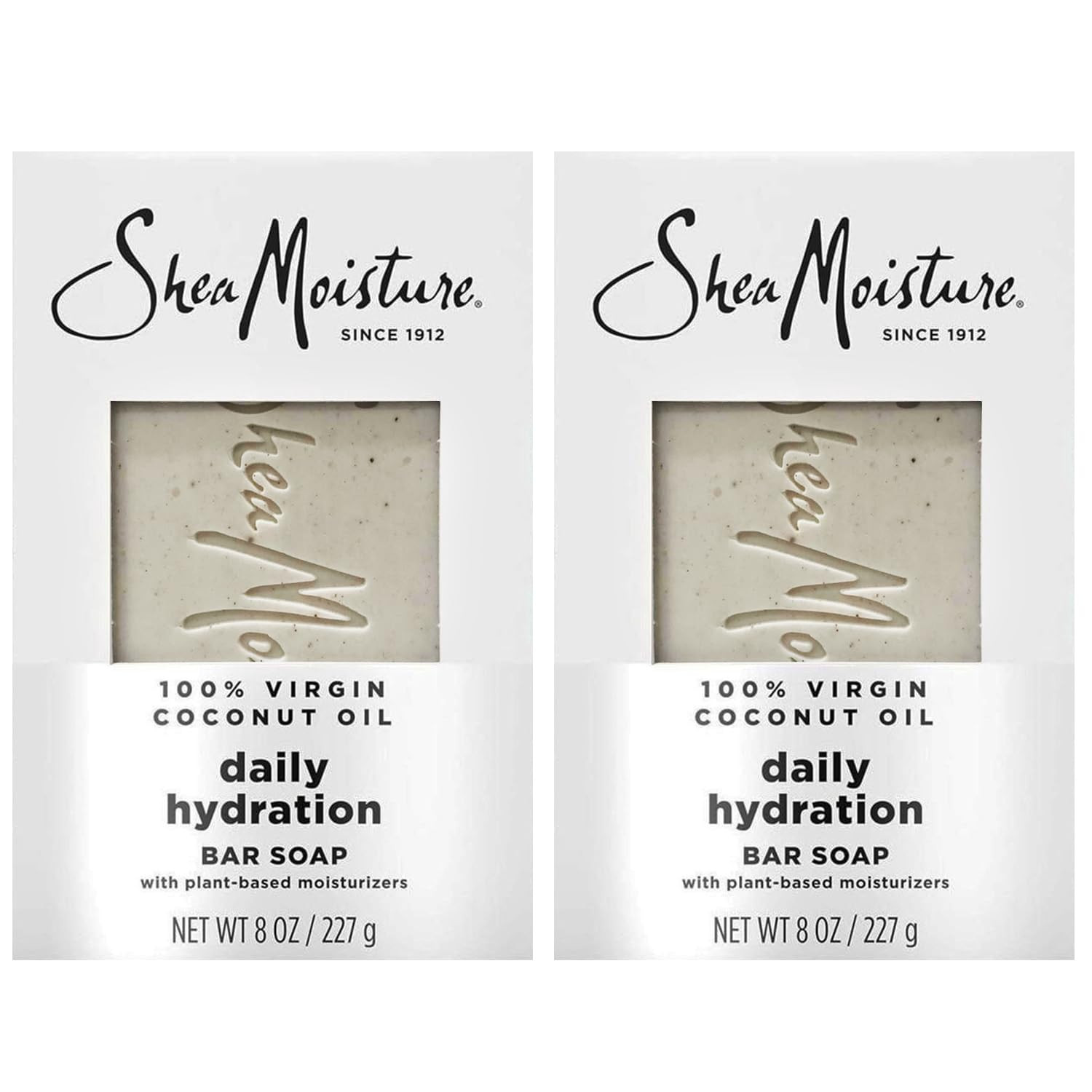 SheaMoisture Bar Soap 100% Virgin Coconut Oil - Daily Hydrating Body Wash Bar Soap with Plant-Bas... | Amazon (US)