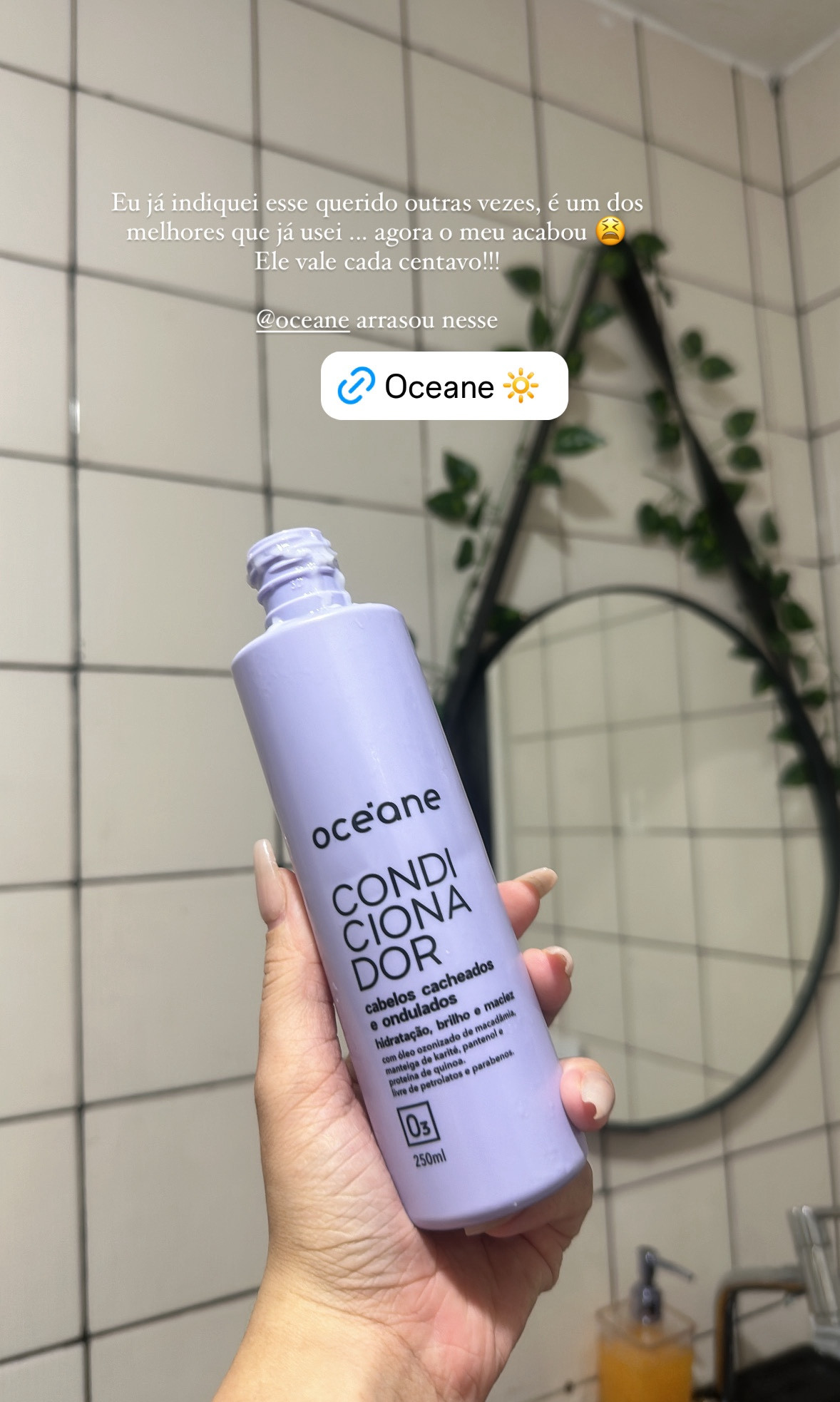 Um dos melhores condicionador que já usei, e o melhor que conheci nesse ano 

@oceane arrasou mtooo 

#LTKbrasil