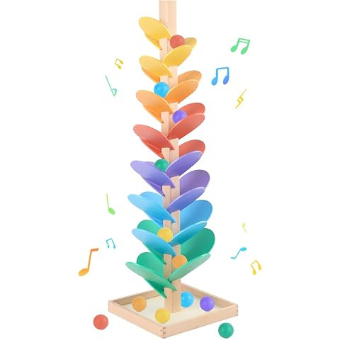 Marble Run Wooden Music Tree Montessori Toys Marble Runs for Kids 4-8 | Amazon (US)