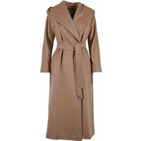 Max Mara Studio Women's Beige Other Materials Coat | Stylemyle (US)