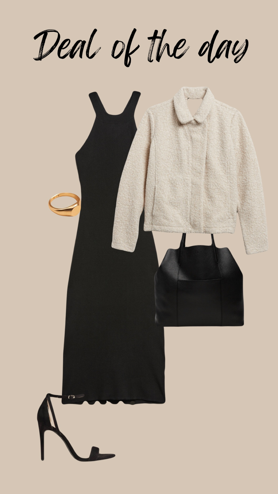 Additional 60% off clearance the jacket 
The dress, bag and heel's additional 20%
Beautiful outfit with a fraction of the cost

Get it while last,

Xoxo