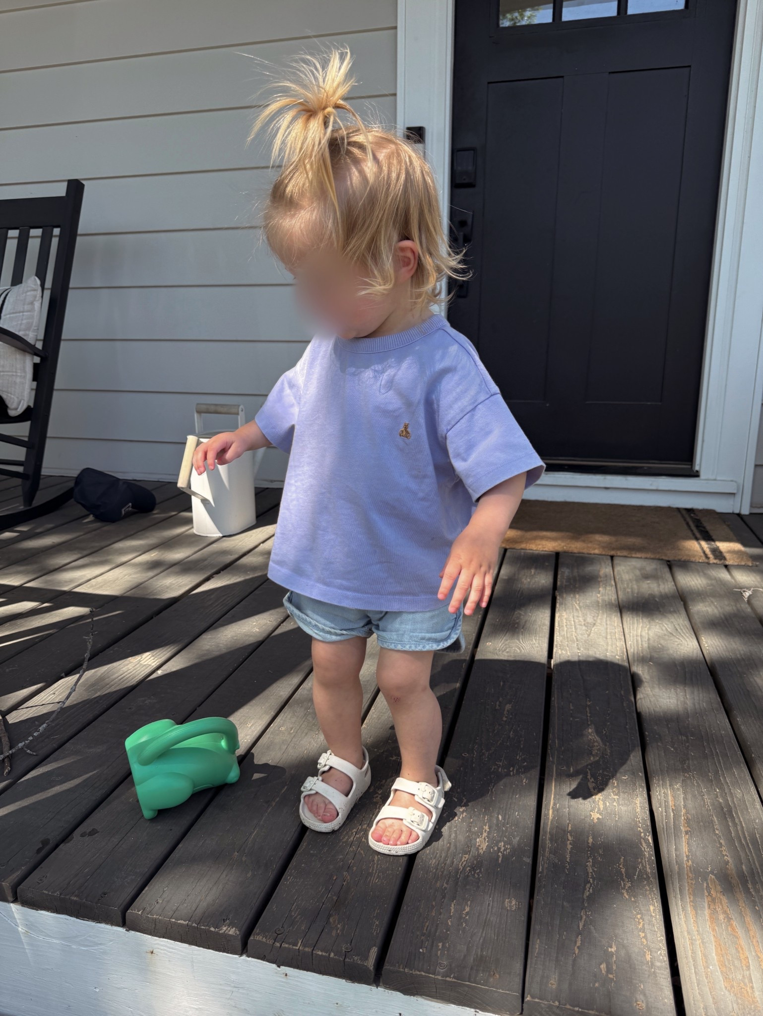 Toddler girl spring & summer outfit — obsessed with these simple oversized tees for toddlers with the classic Gap Bear embroidery. $7 Target toddler denim pull on shorts. The best summer sandals for kids from Amazon!

#LTKKids #LTKSeasonal #LTKBaby